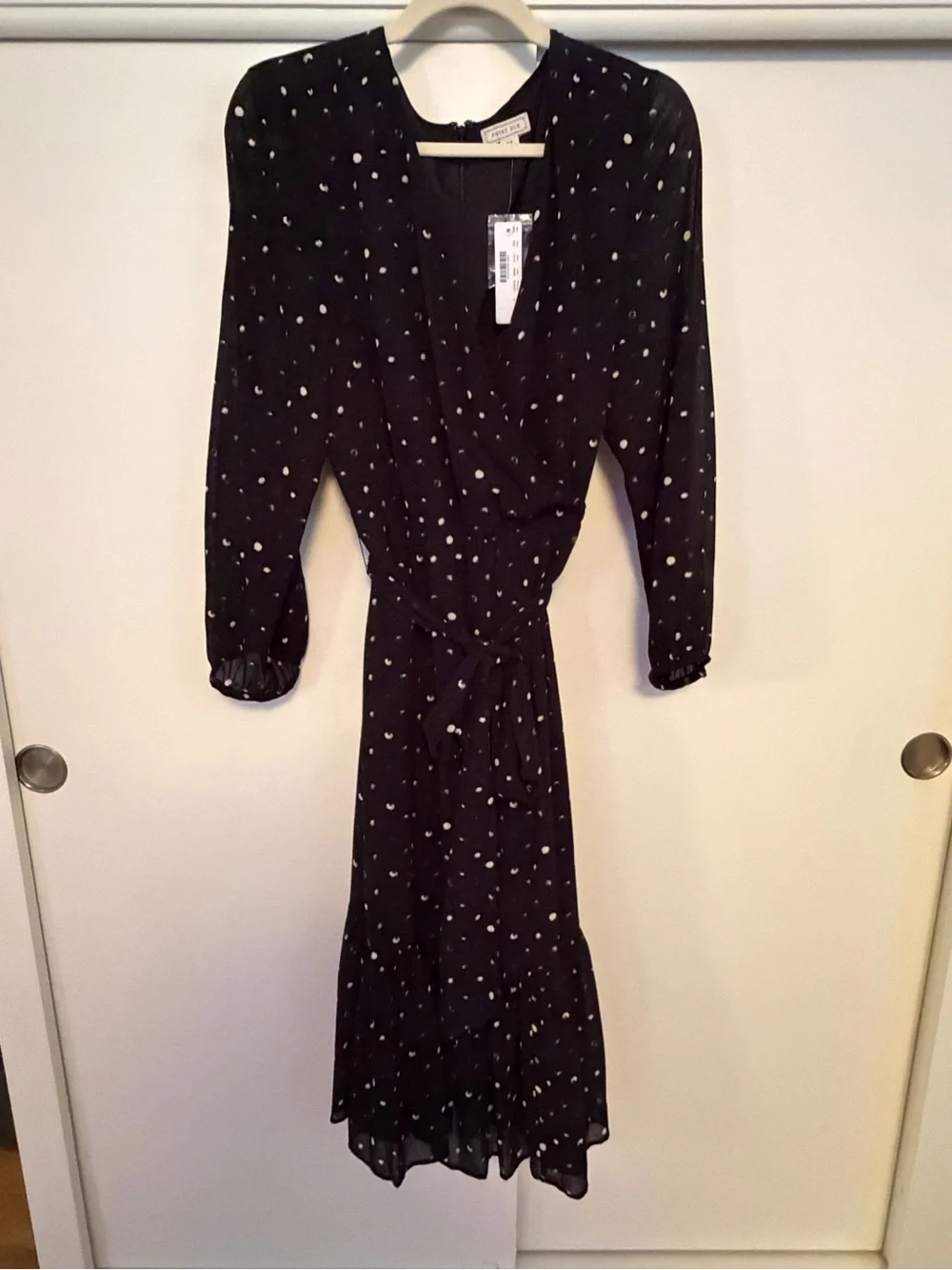 NWT J.Crew Point Sur faux-wrap dress in crinkle chiffon